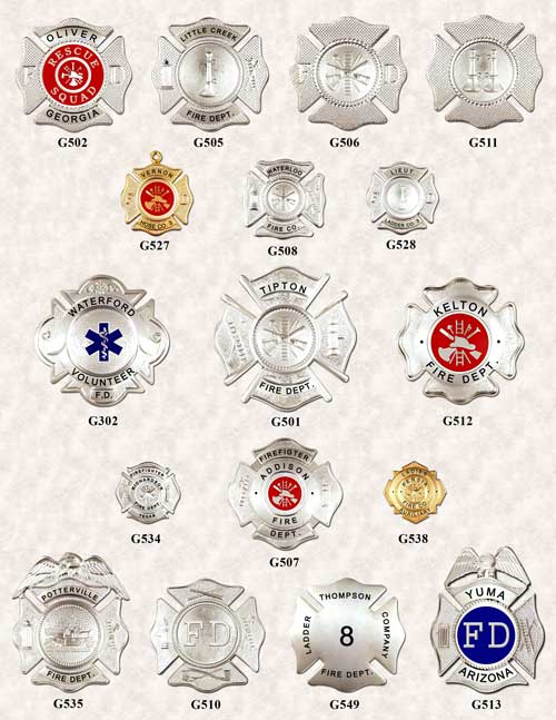 Fire Department Badges 2 GAREL