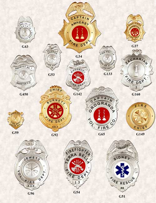 Fire Dept Badges GAREL