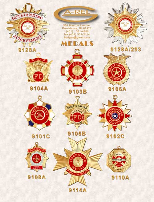 fire department medals awards