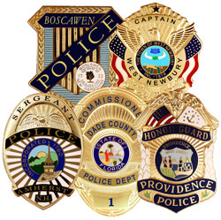 police badge montage
