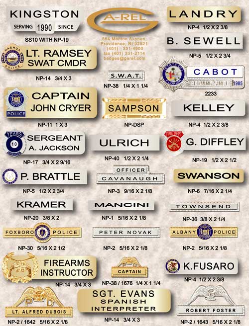 metal nameplates